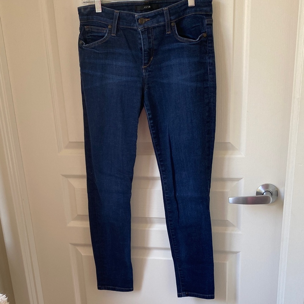 Joe's Jeans Dark Blue Skinny Ankle Jeans, Size 29